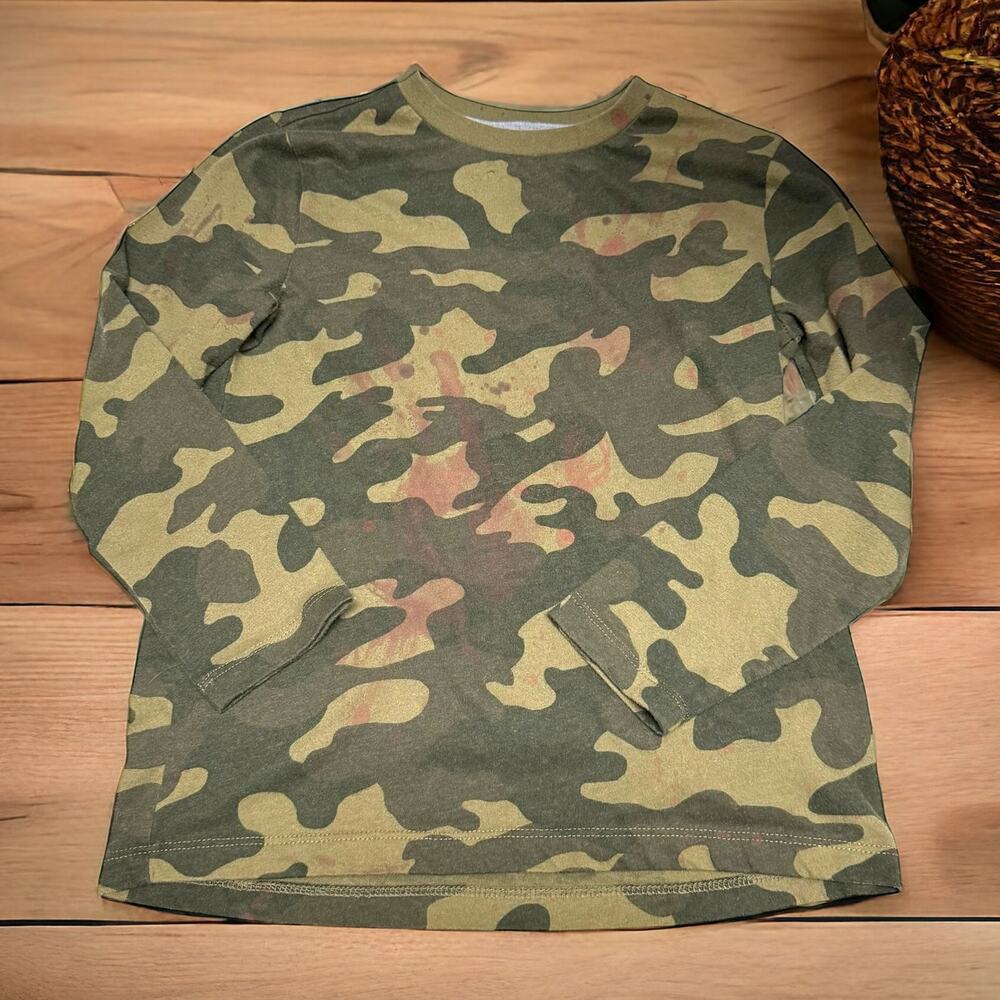 Old Navy Boys Tee Sz M 8 Camo Long Sleeve Shirt Michael Myers Costume